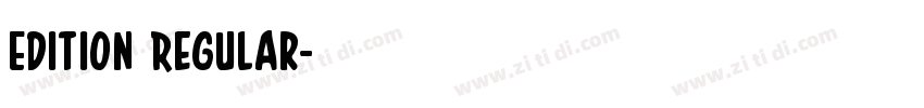 Edition Regular字体转换